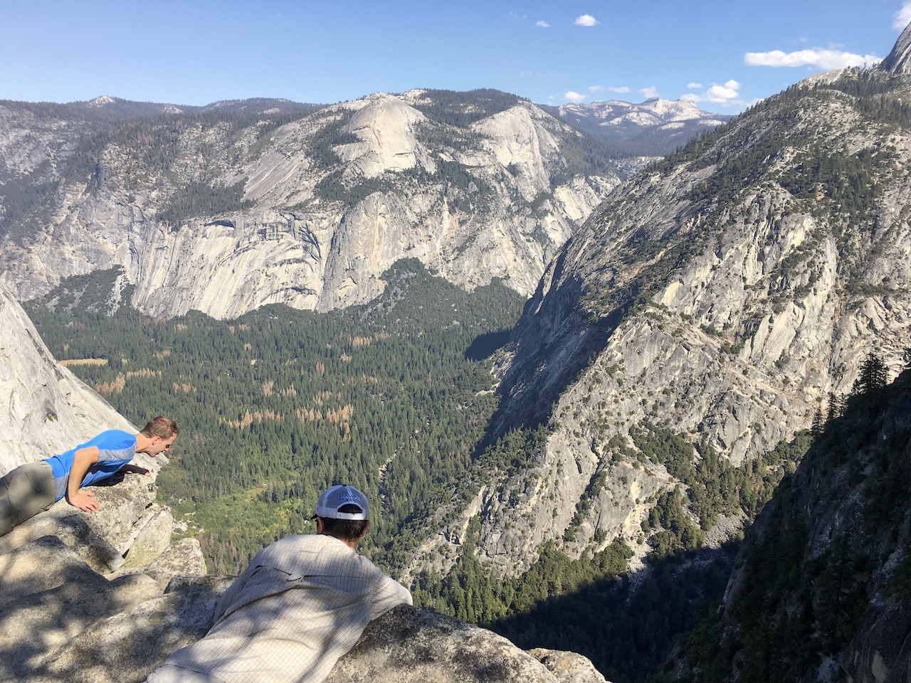 Looking down into Yosemite Valley